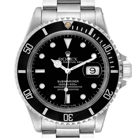 Rolex submariner watch black dial